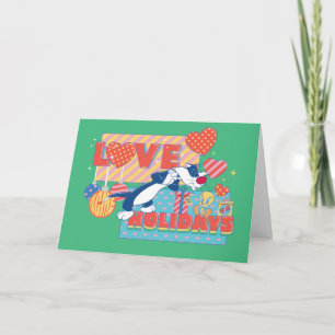 Carte LOONEY TUNES™   SYLVESTER™ & TWEETY™Aiment les fêt