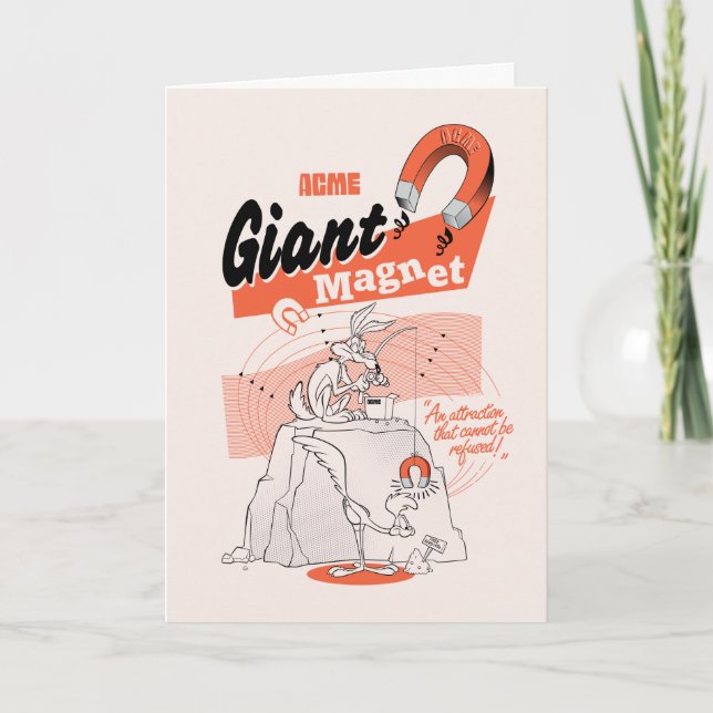 Carte LOONEY TUNES™ | WILE E. COYOTE™ ACME Géant Magnet (Devant)