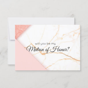 Carte L'or rose moderne sera-t-il mon maître d'honneur ?