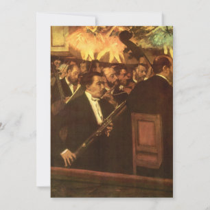 Carte L'Orchestre de l'Opéra par Edgar Degas, Art Vintag