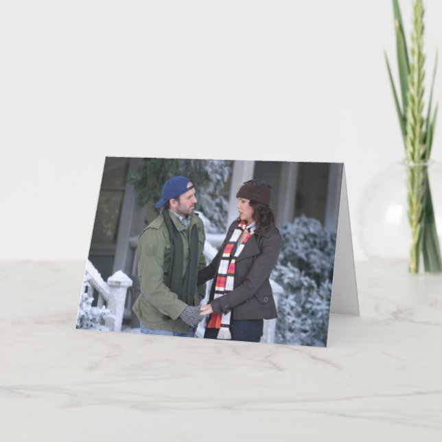Carte Lorelai et Luke Holding Hands in the Snow (Devant)