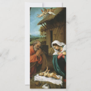 Carte Lorenzo Lotto - Nativité du Christ