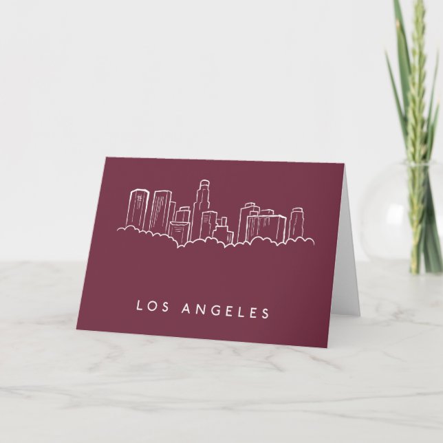 Carte Los Angeles Californie (Devant)