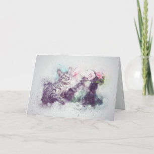 Carte Loss of Pet Cat (Tabby) Custom Sympathy