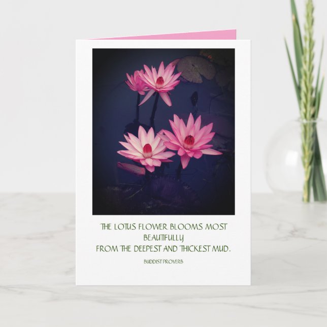 Carte Lotus avec devis (Devant)