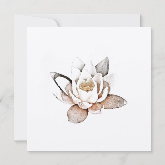CARTE LOTUS BLANCHE (Devant)