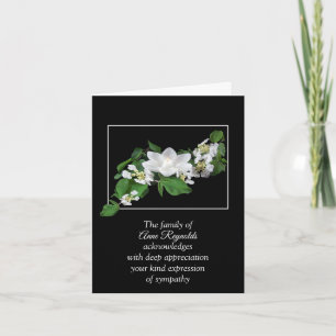 Carte Lotus Candle Sympathy Merci de la famille