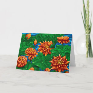 Carte Lotus Garden Greeting Card