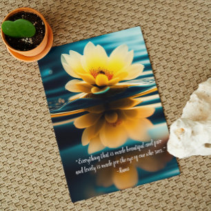 Carte Lotus Tout Beau Citation Rumi Salutation