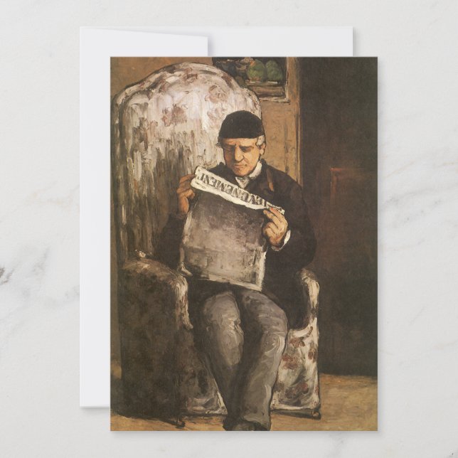 Carte Louis Auguste Cézanne Père de l'artiste en train d (Devant)