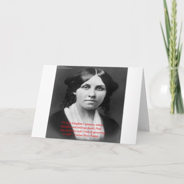 Carte Louisa May Aller Citation "Little Kingdom" Salutat (Devant)