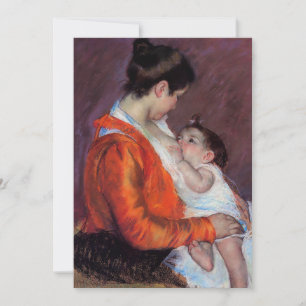 Carte Louise Nuring Son Enfant   Mary Cassatt