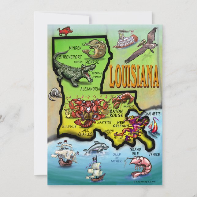Carte Louisiane (Devant)