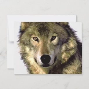 Carte Loup gris
