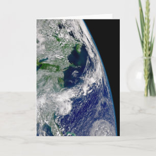 Carte L'Ouragan Frances Sur Une Terre Partielle.