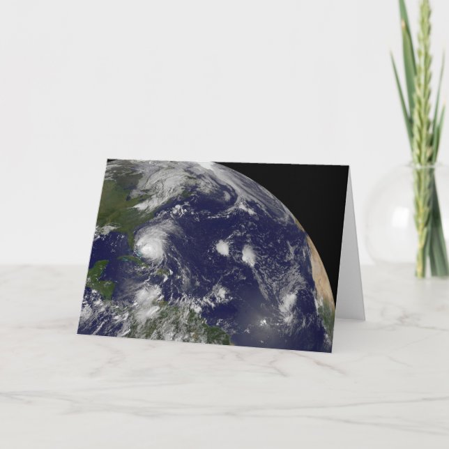 Carte L'Ouragan Irene Traverse Les Bahamas. (Devant)