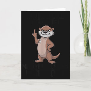 Carte Loutre Étincelle Petite Moucharde Occupe-Toi de Te