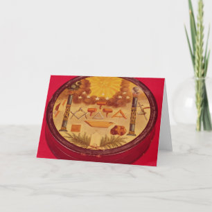 Carte L'ovale a peint la boîte, avec des symboles de