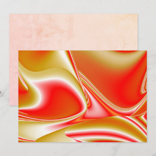 Carte Love and Gold Abstrait 3D Rainbowart
