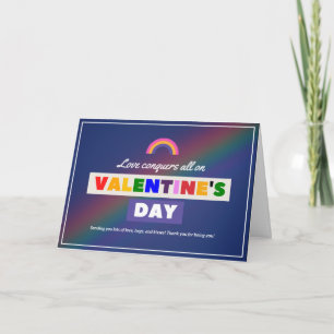 Carte Love Conquers All on - LGBTQ Saint Valentin