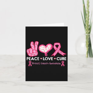 Carte Love Cure Cancer du sein Sensibilisation Survivant