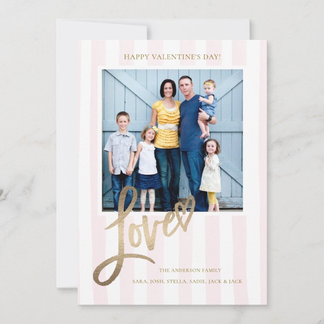 Carte Love Heart Valentine's Day Card (Devant)