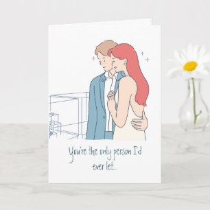 Carte Love Joke Modern Cute Couple Funny Valentines Day