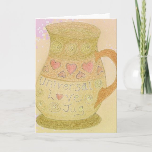 Carte Love Jug Fun Art Greeting Card (Devant)