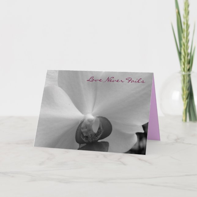 Carte Love Never Fails (Devant)