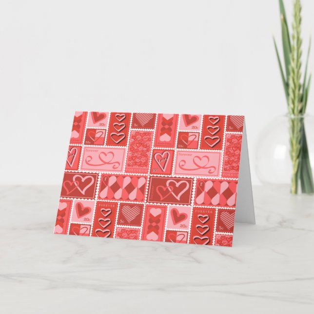 Carte Love Postage Stamp (Devant)