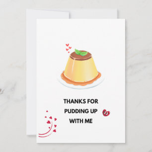 Carte Love Pudding Cadre photo