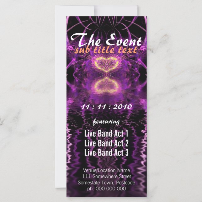 Carte Love Visionary Event Party Flyer (Devant)
