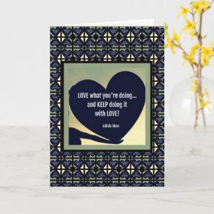 Carte LOVE What You're Doing Card by Adiela Akoo