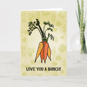 Carte Love You a Bunch! Carrot Card