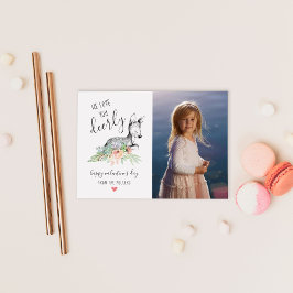 Carte Love You Deerly Photo Valentine