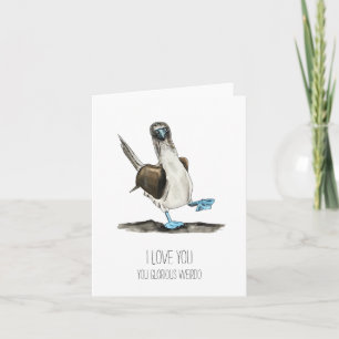 Carte Love You Glorious Weirdo Folded Note Card