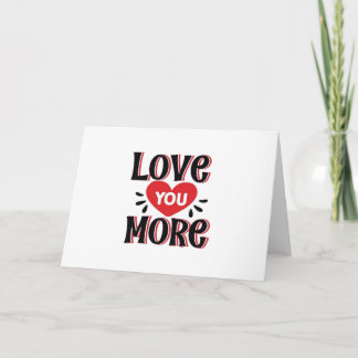 Carte Love You More Soft Modern Design