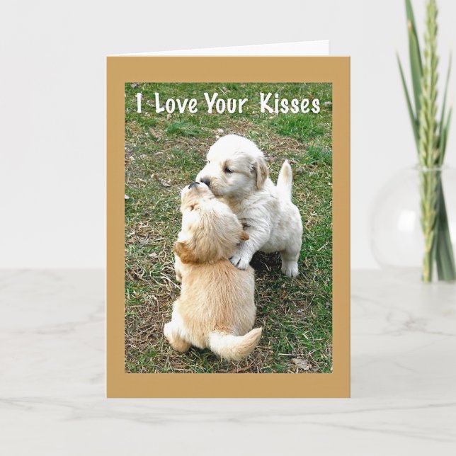Carte Love Your Kisses Paper Note Card (Devant)
