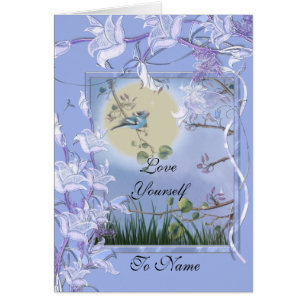 Carte Love Yourself Blue Bird