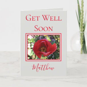 Carte Lovely Rose Get Well Soon