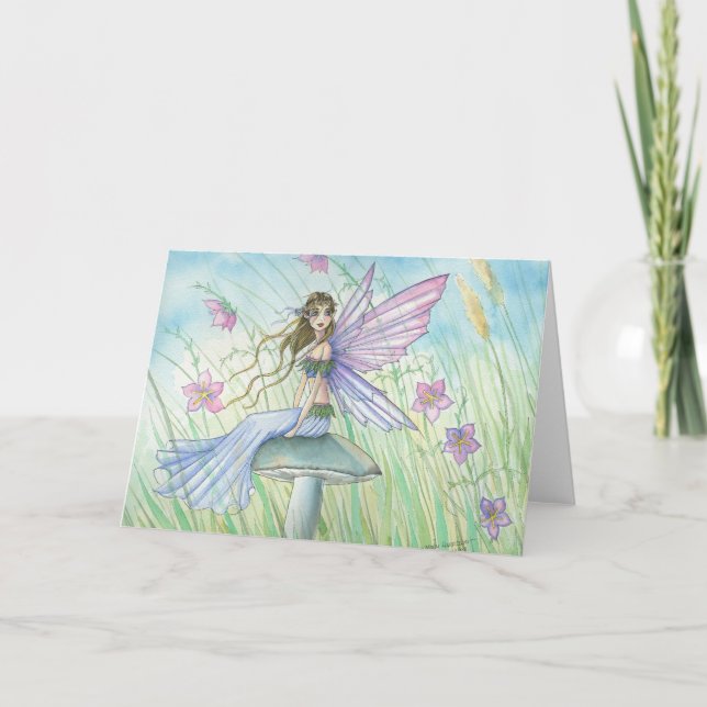 Carte Lovely Whimsical Fairy Card de Molly Harrison (Devant)