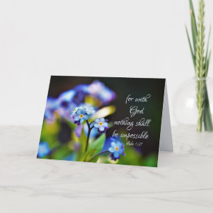 Carte Luc 1:37 Car avec Dieu, rien ne sera impossible