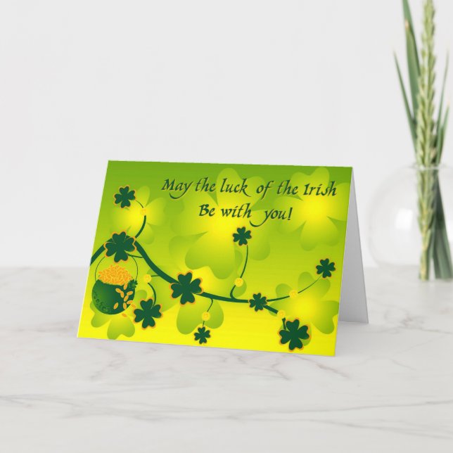 Carte Luck of the Irish (Devant)