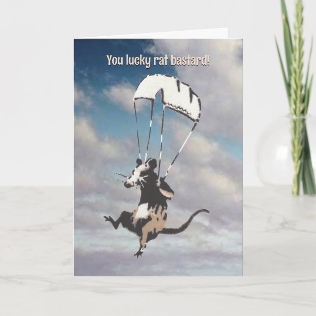 Carte Lucky Bastard Retirement Card (Devant)