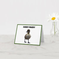 Lucky Duck Funny Cute Duckling Oiseau Photo Art