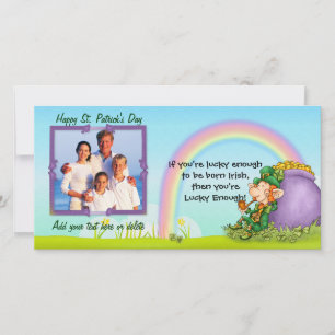 Carte Lucky Enough Leprechaun - Personnaliser et ajouter