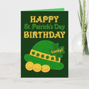 Carte Lucky Fet Casquette   Saint Patrick's Day