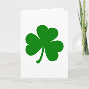 Carte Lucky Green St Patrick's Day Shamrock