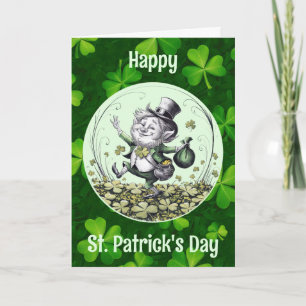 Carte Lucky Irish Leprechaun