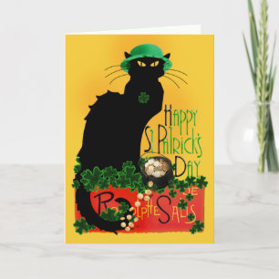 Carte Lucky Le Conversation Noir Saint Patrick's Day